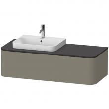 Duravit HP4932L9292 - Happy D.2 Plus One Drawer Wall-Mount Vanity Unit Stone Gray