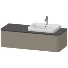 Duravit HP4932R9292 - Happy D.2 Plus One Drawer Wall-Mount Vanity Unit Stone Gray
