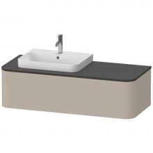 Duravit HP4942L6060 - Happy D.2 Plus One Drawer Wall-Mount Vanity Unit Taupe