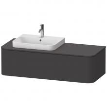 Duravit HP4942L8080 - Happy D.2 Plus One Drawer Wall-Mount Vanity Unit Graphite
