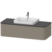 Duravit HP4942M9292 - Happy D.2 Plus One Drawer Wall-Mount Vanity Unit Stone Gray