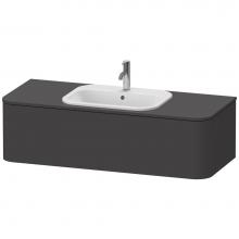 Duravit HP4952M8080 - Happy D.2 Plus One Drawer Wall-Mount Vanity Unit Graphite