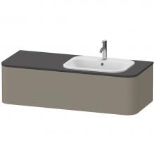 Duravit HP4952R9292 - Happy D.2 Plus One Drawer Wall-Mount Vanity Unit Stone Gray