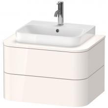 Duravit HP496002222 - Happy D.2 Plus Two Drawer Wall-Mount Vanity Unit White