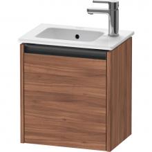 Duravit K25060R79790000 - Duravit Ketho.2 16 1/8'' Wall Mount One Door Single Vanity Cabinet in Natural Walnut, Si