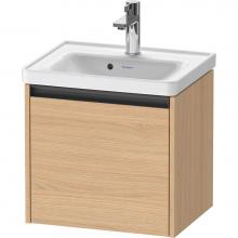 Duravit K25080030300000 - Duravit Ketho.2 19'' Wall Mount One Drawer Single Vanity Cabinet in Natural Oak, Sink So