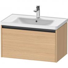 Duravit K25083030300000 - Duravit Ketho.2 30 7/8'' Wall Mount One Drawer Single Vanity Cabinet in Natural Oak, Sin