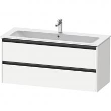 Duravit K25265018180000 - Duravit Ketho.2 47 5/8'' Wall Mount Two Drawer Single Vanity Cabinet in Matte White, Sin