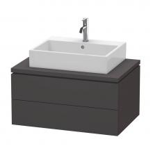 Duravit LC581708080 - L-Cube Two Drawer Vanity Unit For Console Graphite