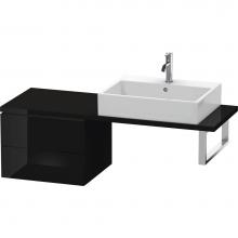 Duravit LC582704040 - L-Cube Two Drawer Low Cabinet For Console Black