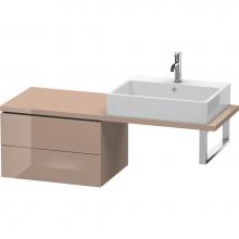 Duravit LC582808686 - Duravit L-Cube Two Drawer Low Cabinet For Console Cappuccino