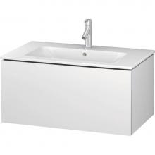 Duravit LC614101818 - Duravit L-Cube 32 1/4'' Wall Mount One Drawer Single Vanity Cabinet in Matte White, Sink