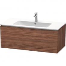 Duravit LC614202121 - Duravit L-Cube 40 1/8'' Wall Mount One Drawer Single Vanity Cabinet in Dark Walnut, Sink