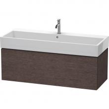 Duravit LC617907272 - L-Cube One Drawer Wall-Mount Vanity Unit Dark Brushed Oak