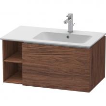 Duravit LC619202121 - Duravit L-Cube 32 1/4'' Wall Mount One Drawer Single Vanity Cabinet in Dark Walnut, Sink