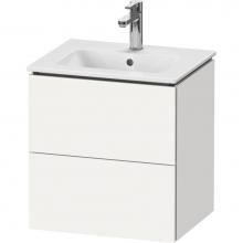 Duravit LC621801818 - Duravit L-Cube 20 1/2'' Wall Mount Two Drawer Single Vanity Cabinet in Matte White, Sink