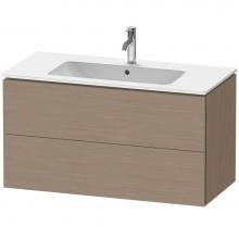 Duravit LC624203535 - Duravit L-Cube 40 1/8'' Wall Mount Two Drawer Single Vanity Cabinet in Terra Oak, Sink S