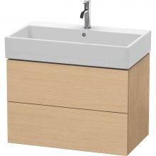 Duravit LC627703030 - Duravit L-Cube 30 7/8'' Wall Mount Two Drawer Single Vanity Cabinet in Natural Oak, Sink