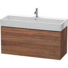 Duravit LC627907979 - Duravit L-Cube 46 5/8'' Wall Mount Two Drawer Single Vanity Cabinet in Natural Walnut, S