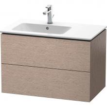 Duravit LC629101111 - Duravit L-Cube Two Drawer Wall-Mount Vanity Unit Cashmere Oak