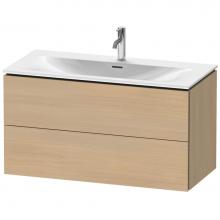 Duravit LC630807171 - L-Cube Two Drawer Wall-Mount Vanity Unit Mediterranean Oak