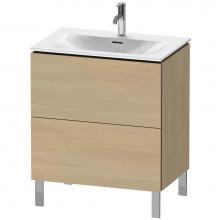 Duravit LC659607171 - L-Cube Two Drawer Floorstanding Vanity Unit Mediterranean Oak