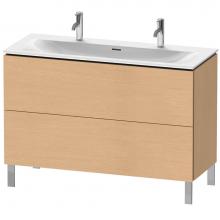 Duravit LC659901212 - Duravit L-Cube Two Drawer Floorstanding Vanity Unit Brushed Oak