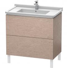 Duravit LC660901111 - Duravit L-Cube Two Drawer Floorstanding Vanity Unit Cashmere Oak