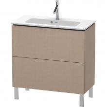 Duravit LC667407575 - L-Cube Two Drawer Floorstanding Vanity Unit Linen