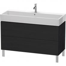 Duravit LC677901616 - L-Cube Two Drawer Floorstanding Vanity Unit Oak Black
