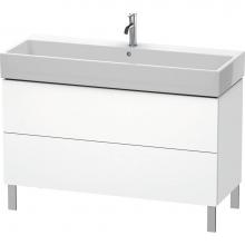 Duravit LC677901818 - L-Cube Two Drawer Floorstanding Vanity Unit White