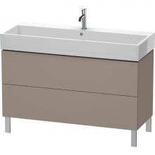 Duravit LC677904343 - L-Cube Two Drawer Floorstanding Vanity Unit Basalt