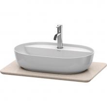 Duravit LU946502525 - Duravit Luv 27 1/8'' Quartz Vanity Top in Sand Structure with One Sink Cutout