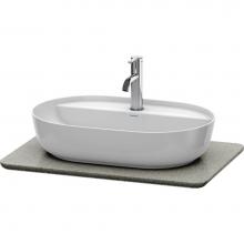 Duravit LU946503333 - Duravit Luv 27 1/8'' Quartz Vanity Top in Gray Structure with One Sink Cutout