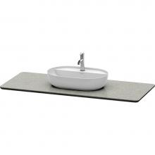 Duravit LU946603333 - Duravit Luv 54 5/8'' Quartz Vanity Top in Gray Structure with One Sink Cutout