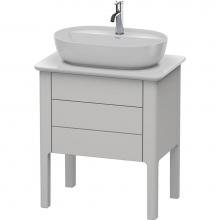 Duravit LU956503939 - Duravit Luv 25 1/8'' Wall Mount Two Drawer Single Vanity Cabinet in Satin Matte Nordic W