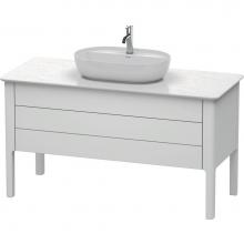 Duravit LU956603636 - Duravit Luv 52 5/8'' Wall Mount Two Drawer Single Vanity Cabinet in Satin Matte White, S