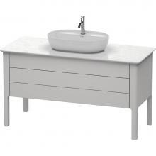 Duravit LU956603939 - Duravit Luv 52 5/8'' Wall Mount Two Drawer Single Vanity Cabinet in Satin Matte Nordic W