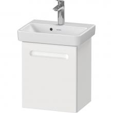 Duravit N14266L18180000 - Duravit No.1 15 3/8'' Wall Mount One Door Single Vanity Cabinet in Matte White, Sink Sol