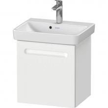 Duravit N14267R18180000 - Duravit No.1 17 3/8'' Wall Mount One Door Single Vanity Cabinet in Matte White, Sink Sol