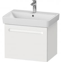 Duravit N14382018180000 - Duravit No.1 23 1/4'' Wall Mount One Drawer Single Vanity Cabinet in Matte White, Sink S