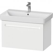Duravit N14383018180000 - Duravit No.1 29 1/8'' Wall Mount One Drawer Single Vanity Cabinet in Matte White, Sink S
