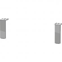 Duravit UV999300000 - Duravit Plinth Accent Leg, 2 Pieces, Chome High Gloss 1 3/4 ''x3/8 ''x6 '