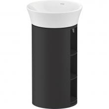 Duravit WT423905858 - Duravit White Tulip 16 1/8'' Wall Mount Single Vanity Cabinet in Satin Matte Graphite, S