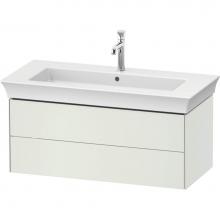 Duravit WT434203636 - Duravit White Tulip 38 3/4'' Wall Mount Two Drawer Single Vanity Cabinet in Satin Matte