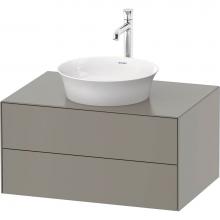 Duravit WT498509292 - Duravit White Tulip 31 1/2'' Wall Mount Two Drawer Single Vanity Cabinet in Satin Matte