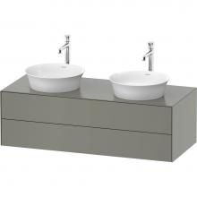 Duravit WT4988B9292 - Duravit White Tulip 51 1/8'' Wall Mount Two Drawer Double Vanity Cabinet in Satin Matte