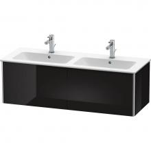 Duravit XS407504040 - Duravit XSquare Two Drawer Wall-Mount Vanity Unit Black