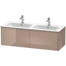 Duravit XS407508686 - Duravit XSquare Two Drawer Wall-Mount Vanity Unit Cappuccino
