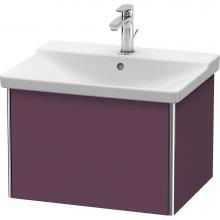 Duravit XS408009494 - Duravit XSquare Vanity Unit Wall-Mounted  Aubergine Satin Matte